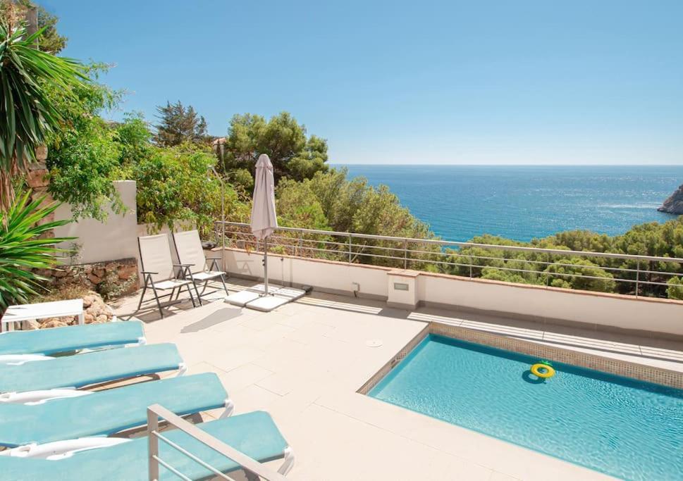 Sunny House With Great Sea Views, 3 Terraces, Private Heated Pool And Sauna La Herradura  Exteriér fotografie